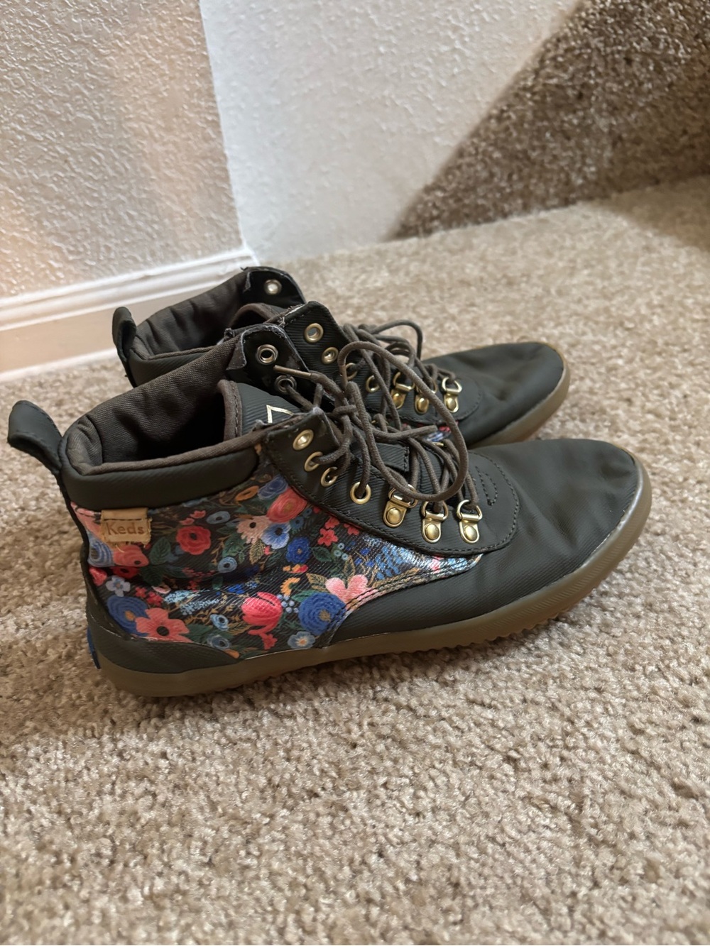 Keds x Rifle Paper Co. Scout weather boots size 7